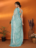 Ethnic Motifs Zari Woven Design Banarasi Saree