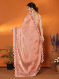 Ethnic Motifs Zari Woven Design Banarasi Saree