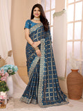 Ethnic Motifs Zari Woven Design Banarasi Saree