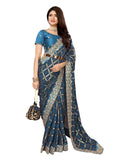 Ethnic Motifs Zari Woven Design Banarasi Saree