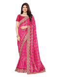 Ethnic Motifs Zari Woven Design Banarasi Saree