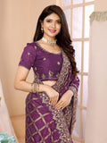 Ethnic Motifs Zari Woven Design Banarasi Saree