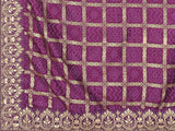 Ethnic Motifs Zari Woven Design Banarasi Saree