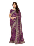 Ethnic Motifs Zari Woven Design Banarasi Saree