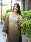 Varanga Women Ombre Olive A-Line Kurta Set