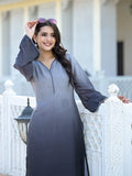 Varanga Women Ombre Grey  A-Line Kurta Set