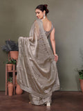 Ethnic Motifs Zari Woven Design Banarasi Saree