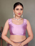 Ethnic Motifs Zari Woven Design Banarasi Saree