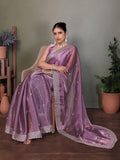 Ethnic Motifs Zari Woven Design Banarasi Saree