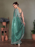 Ethnic Motifs Zari Woven Design Banarasi Saree