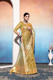 Ethnic Motifs Zari Woven Design Banarasi Saree