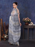Ethnic Motifs Zari Woven Design Banarasi Saree
