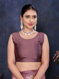 Ethnic Motifs Zari Woven Design Banarasi Saree
