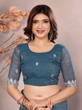 Ethnic Motifs Zari Woven Design Banarasi Saree