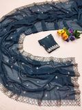 Ethnic Motifs Zari Woven Design Banarasi Saree