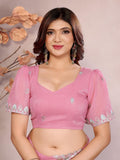 Ethnic Motifs Zari Woven Design Banarasi Saree