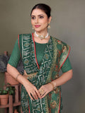 Ethnic Motifs Zari Woven Design Banarasi Saree