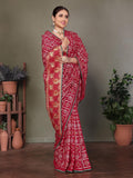 Ethnic Motifs Zari Woven Design Banarasi Saree