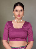 Ethnic Motifs Zari Woven Design Banarasi Saree