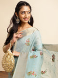 Ethnic Motifs Zari Woven Design Banarasi Saree