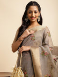 Ethnic Motifs Zari Woven Design Banarasi Saree