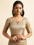 Ethnic Motifs Zari Woven Design Banarasi Saree