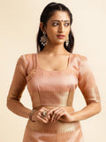 Ethnic Motifs Zari Woven Design Banarasi Saree
