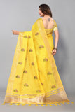 Ethnic Motifs Zari Woven Design Banarasi Saree