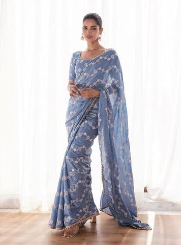 Ethnic Motifs Zari Woven Design Banarasi Saree