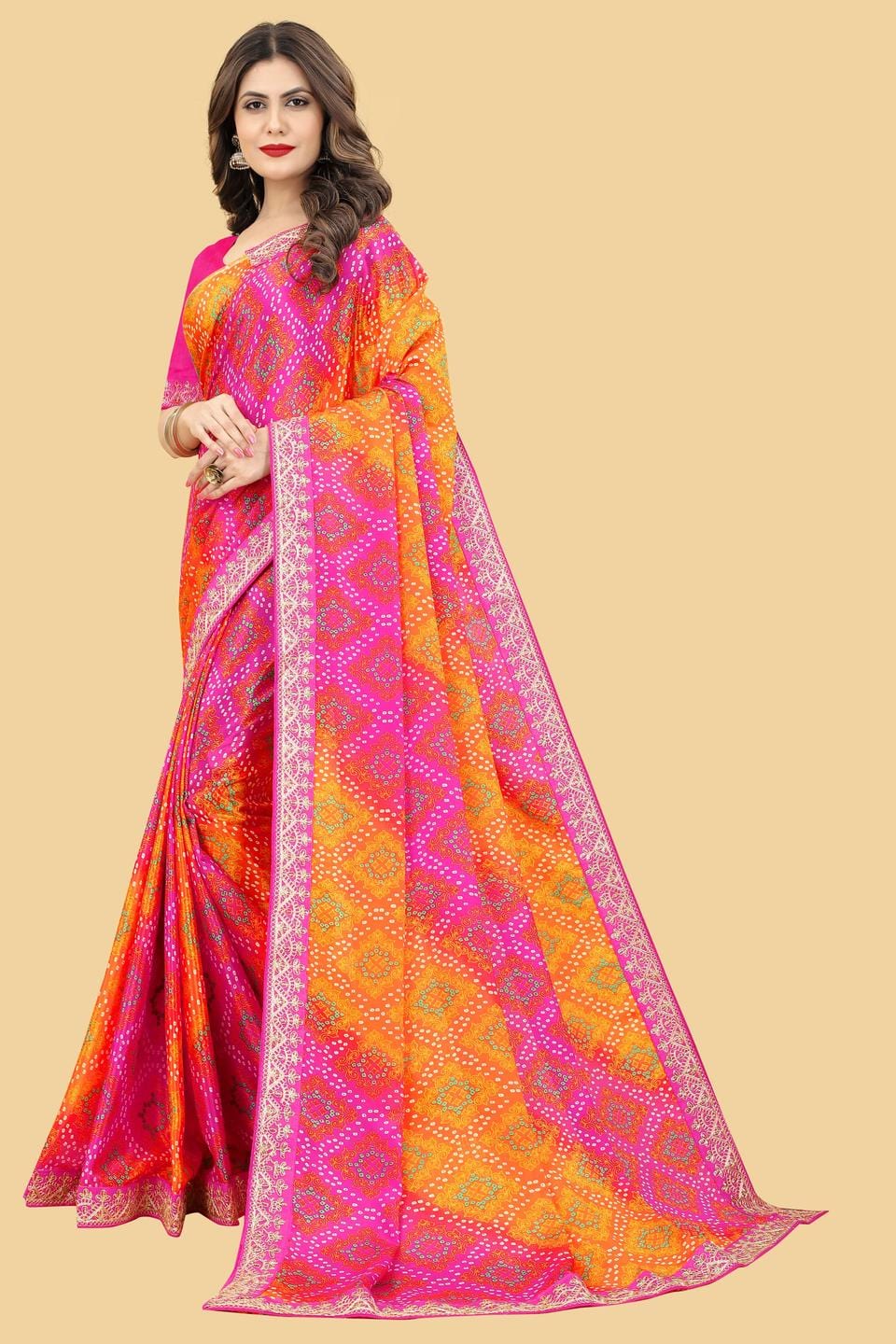 Ethnic Motifs Zari Woven Design Banarasi Saree