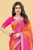 Ethnic Motifs Zari Woven Design Banarasi Saree