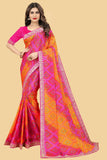Ethnic Motifs Zari Woven Design Banarasi Saree