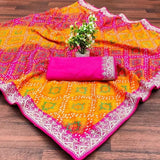 Ethnic Motifs Zari Woven Design Banarasi Saree