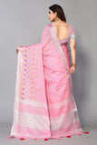Ethnic Motifs Zari Woven Design Banarasi Saree