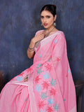 Ethnic Motifs Zari Woven Design Banarasi Saree