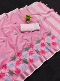 Ethnic Motifs Zari Woven Design Banarasi Saree