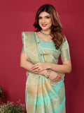 Ethnic Motifs Zari Woven Design Banarasi Saree