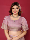 Ethnic Motifs Zari Woven Design Banarasi Saree