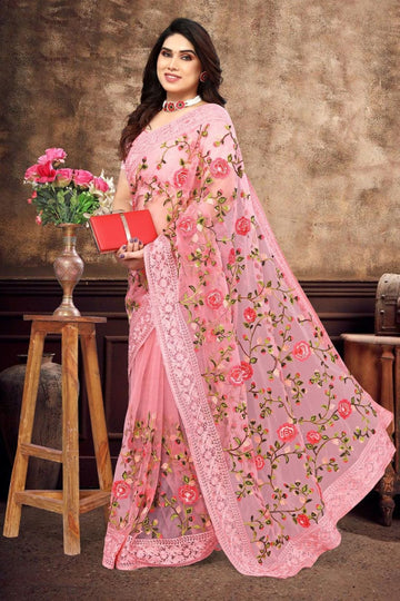 Ethnic Motifs Zari Woven Design Banarasi Saree