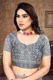 Ethnic Motifs Zari Woven Design Banarasi Saree