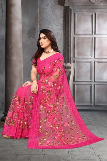 Ethnic Motifs Zari Woven Design Banarasi Saree