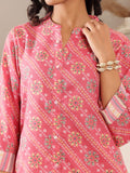 Varanga Women Coral Pink Bandhani Printed Kurta With Trouser