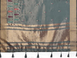 Ethnic Motifs Zari Woven Design Banarasi Saree