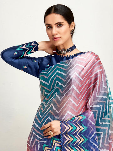 Ethnic Motifs Zari Woven Design Banarasi Saree