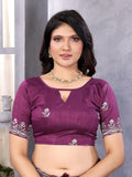 Ethnic Motifs Zari Woven Design Banarasi Saree