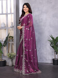 Ethnic Motifs Zari Woven Design Banarasi Saree