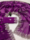 Ethnic Motifs Zari Woven Design Banarasi Saree