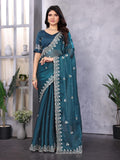 Ethnic Motifs Zari Woven Design Banarasi Saree