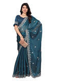 Ethnic Motifs Zari Woven Design Banarasi Saree