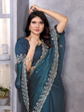Ethnic Motifs Zari Woven Design Banarasi Saree